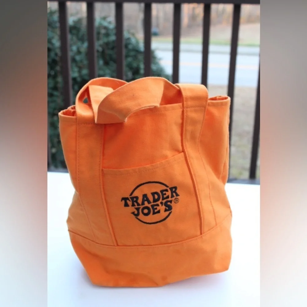 Trader Joe's Halloween mini canvas tote bag